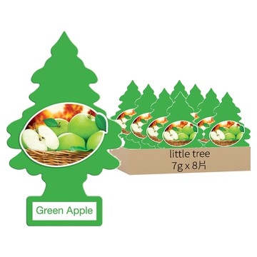 little tree 小樹香片 青蘋果 車用/居家香氛 清新除臭  7g  8片