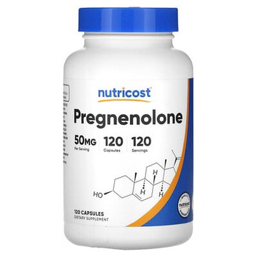 Nutricost, 孕烯醇酮膠囊，50 毫克，120 粒膠囊