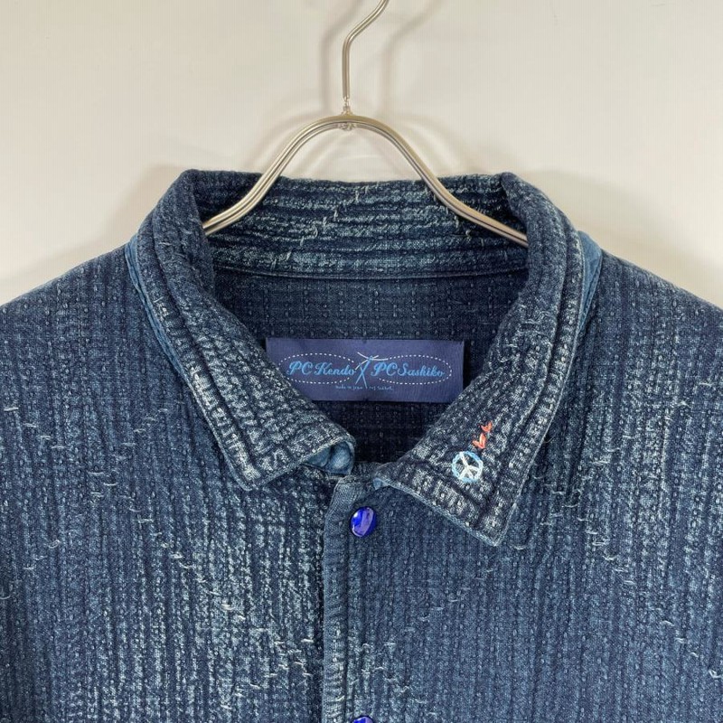 porter classic SASHIKO MIL SHIRTS JACKET