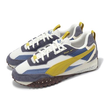 Puma 休閒鞋 Blktop Rider Preppy 男鞋 藍 黃 拼接 麂皮 復古 39587506