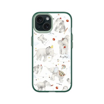 iPhone 15 Clear 憂墨綠 - 涼丰 LiangFeng - 灰色大象