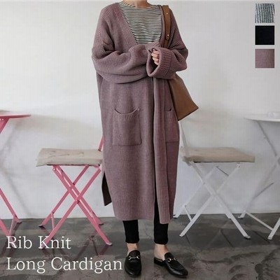ロング丈ニットカーディガン ニットカーディガン ロングカーディガン レディース 羽織り 上着 無地 カーディガン ニット 長袖 ロング丈 通販 Lineポイント最大get Lineショッピング