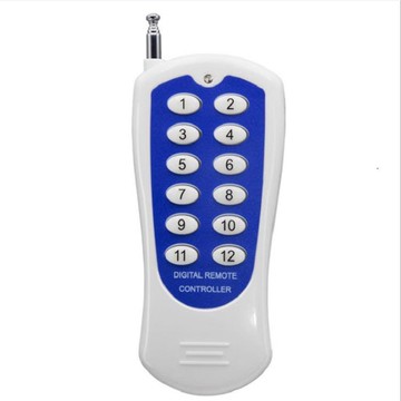 千米12鍵固定碼遙控器 帕噔汽車電子禮咆音箱開關遠程無線遙控器