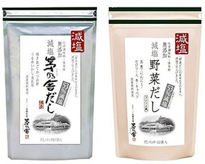 久原本家 茅乃舎 減塩 茅乃舎だし 8G × 27袋 ＆ 減塩野菜だし 8G×22袋　