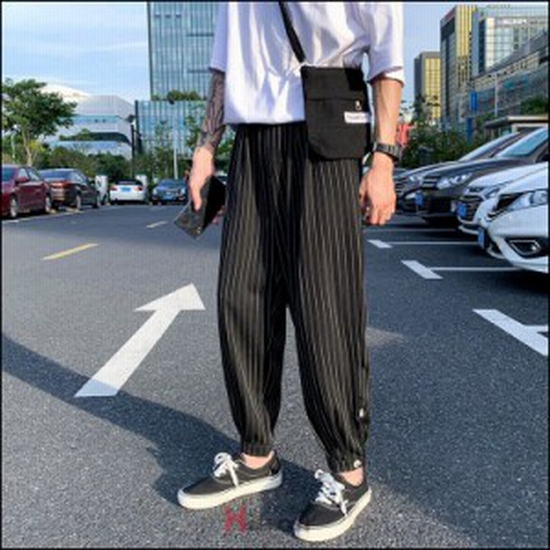 テーパードパンツ パンツ メンズ ボトムス ストライプ ズボン カジュアルパンツ ワイドパンツ 薄手 おしゃれ 通販 Lineポイント最大get Lineショッピング