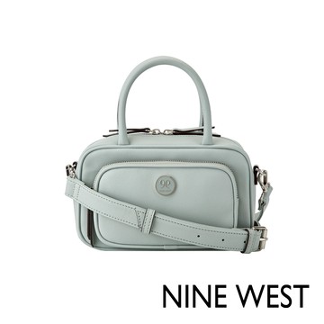 【NINE WEST】ELVA 立體斜背包/手提包/側背包-淡藍色(527376)