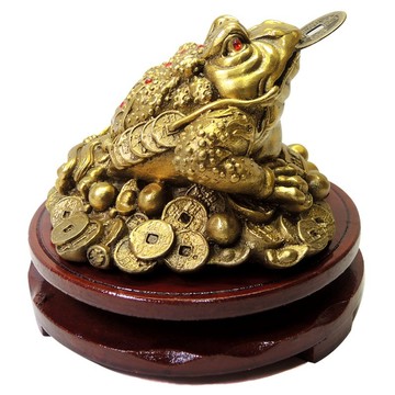 【吉祥開運坊】三腳銅蟾蜍【招財銅蟾蜍 七星三腳蟾蜍 銅製金蟾蜍 大】開光 擇日
