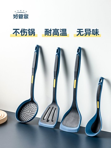 硅膠鏟不粘鍋專用鍋鏟耐高溫硅膠鏟套裝家用炒菜鏟子湯勺炒勺廚具