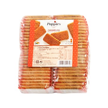 Poppies 帕પી思 Caramélito 焦糖脆餅 50入 比利時原裝進口  300g  1袋