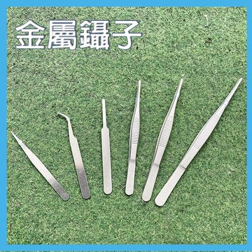 台灣現貨 不鏽鋼鑷子 金屬鑷子 尖頭鑷子 夾子 DIY 彎頭鑷子 電子 貼鑽 美甲 睫毛 手作 五金 小夾子 多肉植物