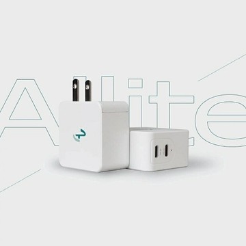 強強滾p-Allite 氮化鎵快充｜史上最小 65W 雙孔充電器 充電線 可充筆電 手機 平板