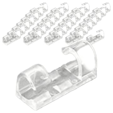 自黏式大號理線器固定夾 16個  2組  透明色