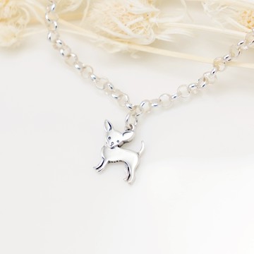 【Angel & Me】吉娃娃 狗 s925 純銀 手鍊 腳鍊 生日禮物 情人節