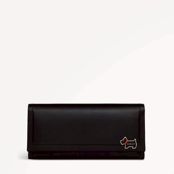 Radley London Womens Leather Heritage Lane Large Flapover Matinee - Black Large