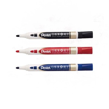 【Pentel 飛龍】細字白板筆 圓頭 1.5mm /支 MW851 - 藍色