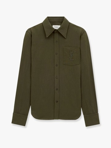 Cassandre linen and cotton shirt - SAINT LAURENT - gender_Woman