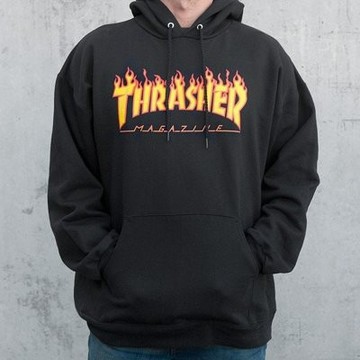 【FUZZY Select 】Thrasher Flame Magazine Hoodie 帽T 火焰 黑色 日版