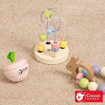 【德國 classic world 客來喜經典木玩】幼兒寶寶遊戲組《10030》