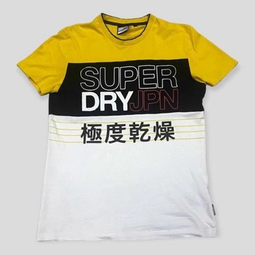 superdry極度干燥復古風格拼接色夏日T恤