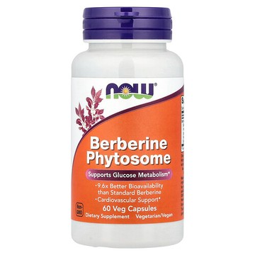NOW Foods, Berberine Phytosome, 60 Veg Capsules (550 mg per Capsule)