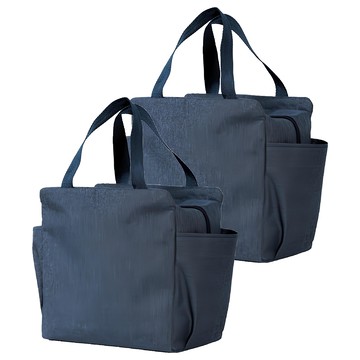 BangJiaShi 幫家適 日式拉鍊保溫包  藏青色  大(25 x 13 x 25cm)  2個