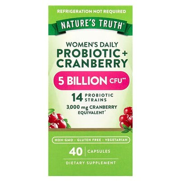 Nature's Truth, 女性益生菌 + 蔓越橘，40 粒素食膠囊