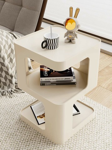 輕奢客廳沙發邊幾現代簡約鐵藝創意角幾北歐床頭邊櫃小桌子小茶幾