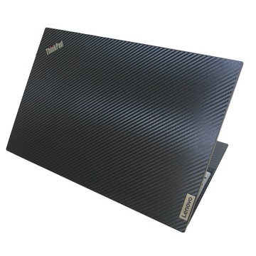 【Ezstick】Lenovo ThinkPad L15 Gen2 筆電機身貼｜黑色卡夢紋｜上蓋+鍵盤週圍+底部貼