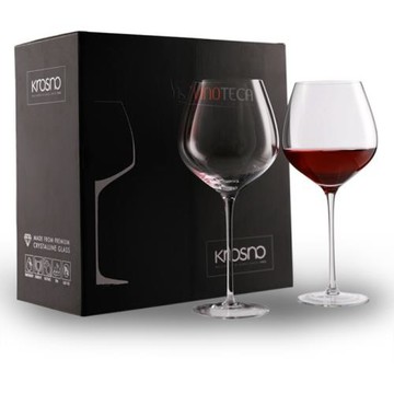 KROSNO套裝進口手工水晶玻璃高腳杯紅酒杯勃艮第葡萄酒杯霞多麗杯
