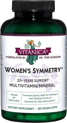 Vitanica Women's Symmetry Multivitamin 180 Vegetarian Capsules