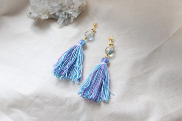 Memory Of Youth 地中海 流蘇 古董珠 耳環