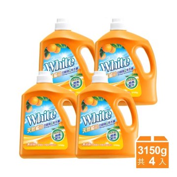 【白帥帥】天然橘油抗菌洗衣精 4入組(3150gx4)