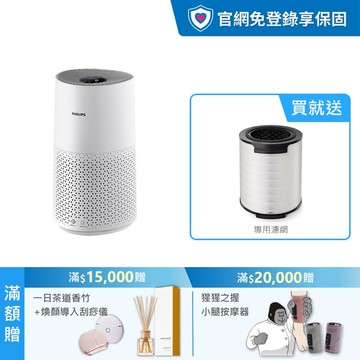 ★白小奈輕量版 限時4折 送濾網★飛利浦奈米級抗敏空氣清淨機(AC1711/80)-適用14坪