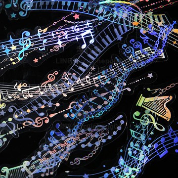 螢火流光PET鐳射手賬貼紙鹽系咕卡手帳邊框拼貼裝飾素材貼畫【步行者戶外生活館】