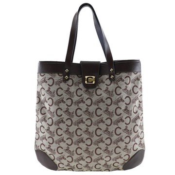 【日本直送】CELINE C Macadam 帆布托特包 棕色 女仕【二手】