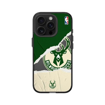 iPhone 16 Pro Clear (相機按鈕) 酷墨灰 - NBA - 熱血系列-密爾瓦基公鹿 Milwaukee Bucks - Sweat and Tears