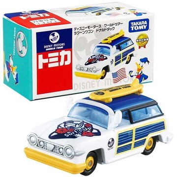 真愛日本 迪士尼 唐老鴨 TOMY車 特仕車 旅行車 環遊世界 TOMICA TAKARATOMY 玩具車 4904810179078