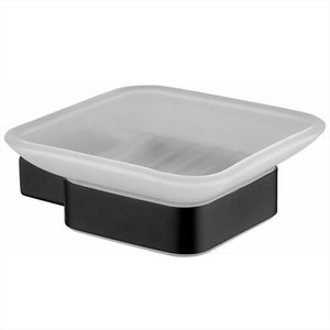 典雅黑不銹鋼皂盤架