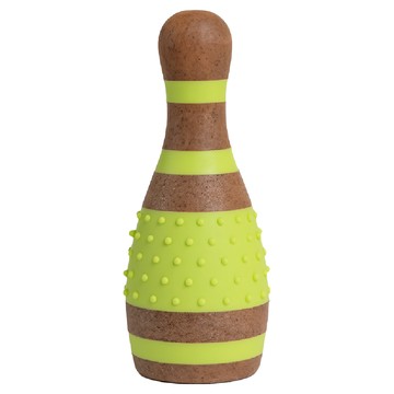 烏拉硬梆梆 球瓶 15.2 x 6.2 x 6.2cm 耐咬磨牙寵物玩具  1個  綠色 + 咖啡色