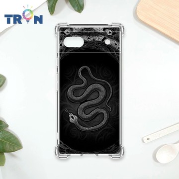 TRON GOOGLE Pixel 7A 黑白蛇圖騰 四角防摔 軟殼 手機殼