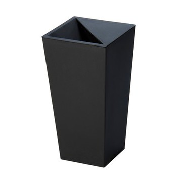 【日本TONBO】UNEED系列方形半開垃圾桶9L黑色