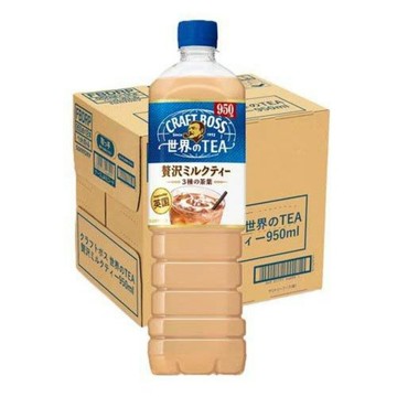 #悠西將# 箱出 日本 CRAFT BOSS  世界のTEA 贅沢 奶茶 家庭號 900ML*12瓶箱 BOSS奶茶