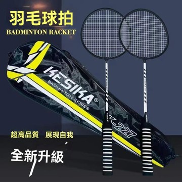 ⚡台灣現貨 羽毛球拍 羽球拍 羽球 羽毛球 兩拍附贈收納袋 一體拍 運動 健身 球類運動 戶外球類 握把布