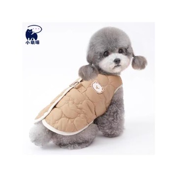 狗衣服秋冬季小型犬加厚保暖棉衣公母泰迪比熊2023新款可牽引馬甲