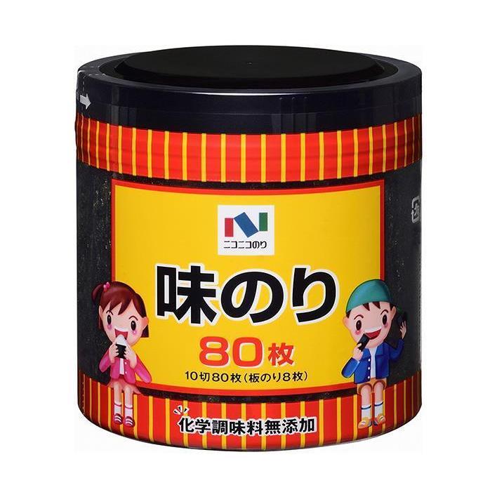 ニコニコのり 味付のり卓上 10切80枚(板のり8枚)×15個入×(2ケース)｜ 送料無料