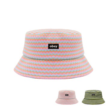 OBEY 漁夫帽 ANNO BUCKET HAT 條紋 多色 編織 漁夫帽 特殊款【TCC】