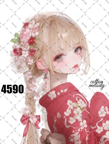 original sticker no.4590 人物貼紙 原創貼紙 原創人物貼紙 裝飾貼紙 cotton melody