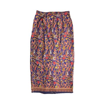 蠟染多彩圖騰半身裙