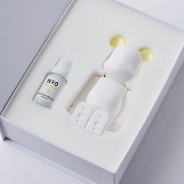 be@rbrick小熊造型香氛石-馬克龍彩色耳朵版(五款） 馬卡龍粉-櫻桃味香氛