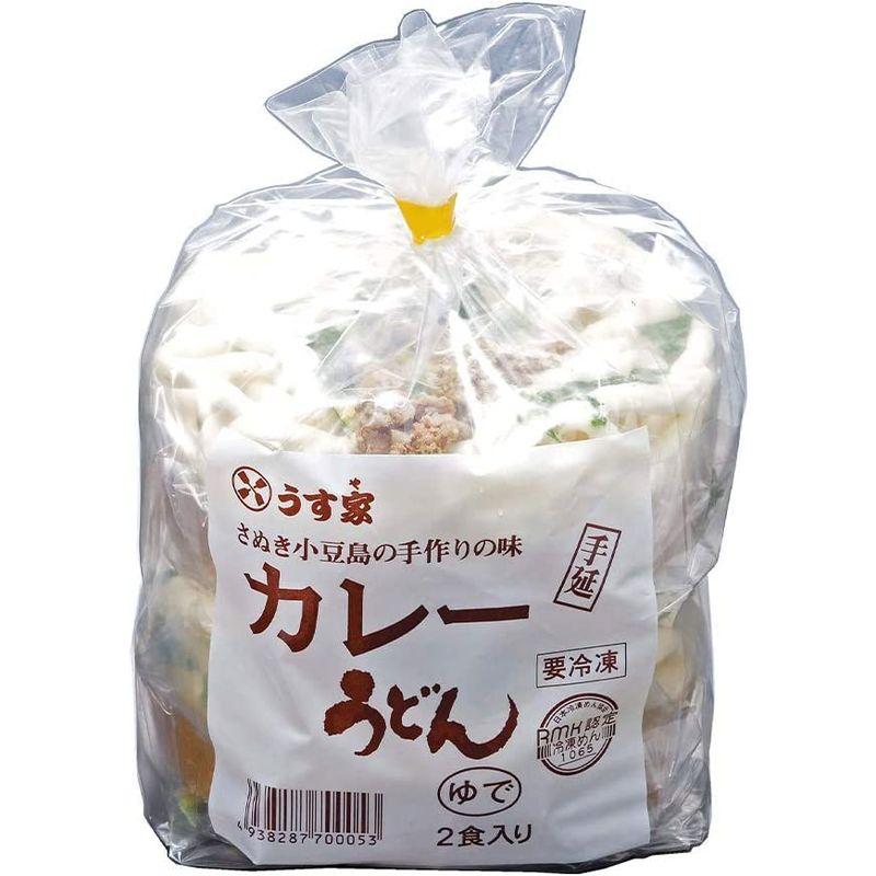 冷凍うす家 讃岐小豆島カレー手延うどん 500g×2食×10入